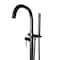 Castello Usa Neptune Freestanding Matte Black Gooseneck Tub Filler Faucet with Standard Handle CB-F04-MB - alternate 5